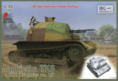Polska tankietka TKS z CKM Hotchkiss wz 25 (szybki montaż podwozia)