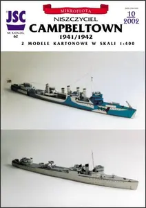 Brytyjski niszczyciel eskortowy CAMPBELTOWN i okręt-taran (2 modele)
