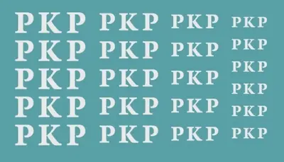 Logo PKP stary krój różne rozmiary