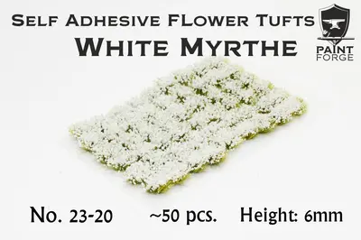 Kępy kwiatów - White Myrthe 6mm / 50szt.