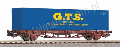 Wagon kontenerowy z kontenerem GTS 40'