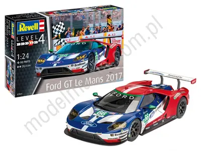 Samochód Ford GT Le Mans 2017, zestaw z farbami