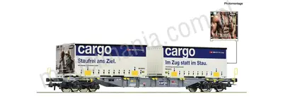 Wagon towarowy platforma typu Sgnss SBB Cargo