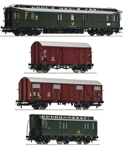 Pociąg pocztowy - zestaw 4 wagonów