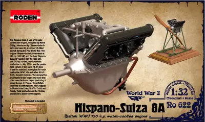 Model silnika Hispano Suiza V8A