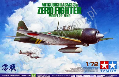 Japoński samolot myśliwski Mitsubishi A6M3/3a Zero typ 22 Zeke
