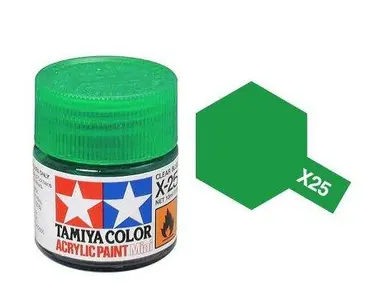 Farba akrylowa - X-25 Clear Green gloss / 10ml