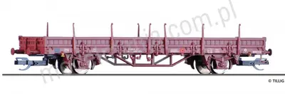 Wagon towarowy platforma z kłonicami Ks 447