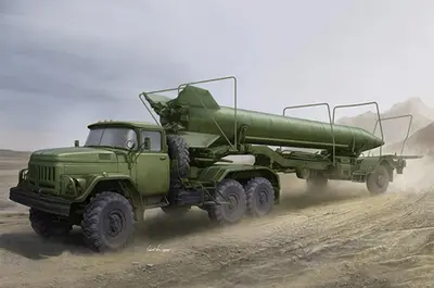 Sowiecki ciągnik ZIL-131Vtow 2T3M1 Trailer z rakietą /8K14