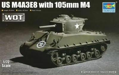 Amerykański czołg średni M4A3E8 with 105mm M4