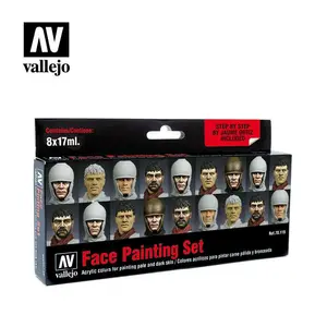 Model Color Zestaw 8 farb - Faces Painting Set by Jaume Ortiz