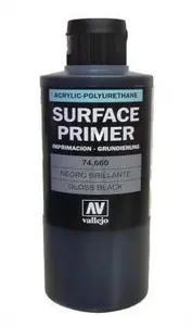 Podkład akrylowo-poliuretanowy Gloss Black / 200ml (Vallejo 74660)